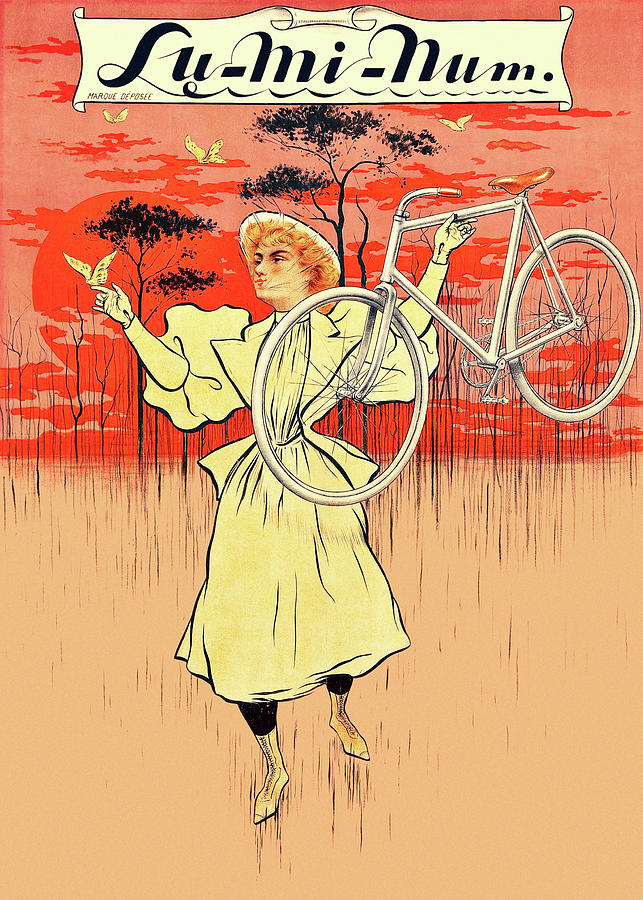 Lu-Mi-Num Bicycle Painting by Charles Tichon