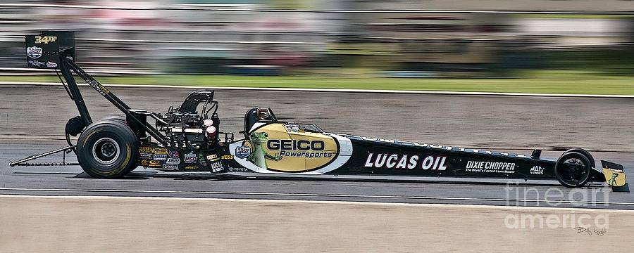 Top Fuel Photograph - Lucas Oil Dragster by Billy Knight