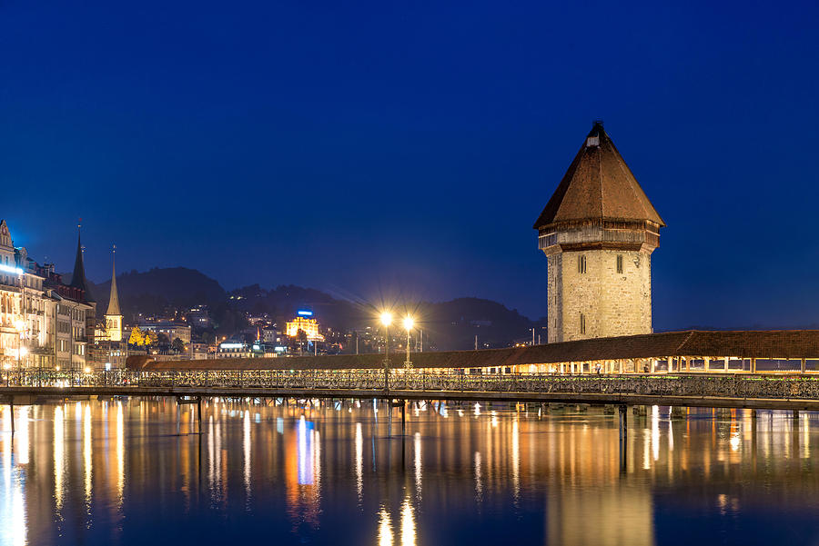 Architecture Photograph - Lucerne. Image Of Lucerne, Switzerland by Prasit Rodphan