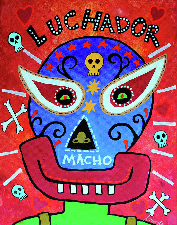 Luchador Painting - Luchador by Prisarts