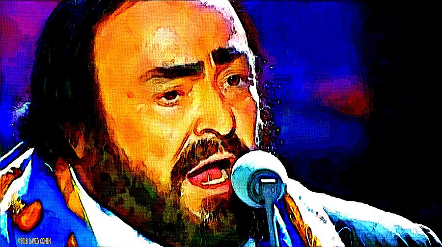 Luciano Pavarotti Digital Art by David Conin - Fine Art America