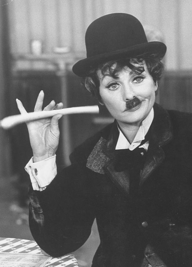Lucille Ball Dressed As Charlie Chaplin Photograph by Ralph Crane Lucille Ball Dressed As Charlie Chaplin Photograph by Ralph Crane