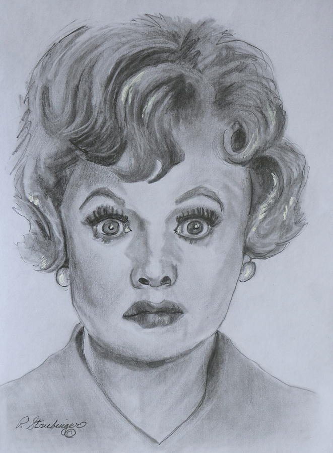 Lucille Ball Drawing by Patty Strubinger - Fine Art America