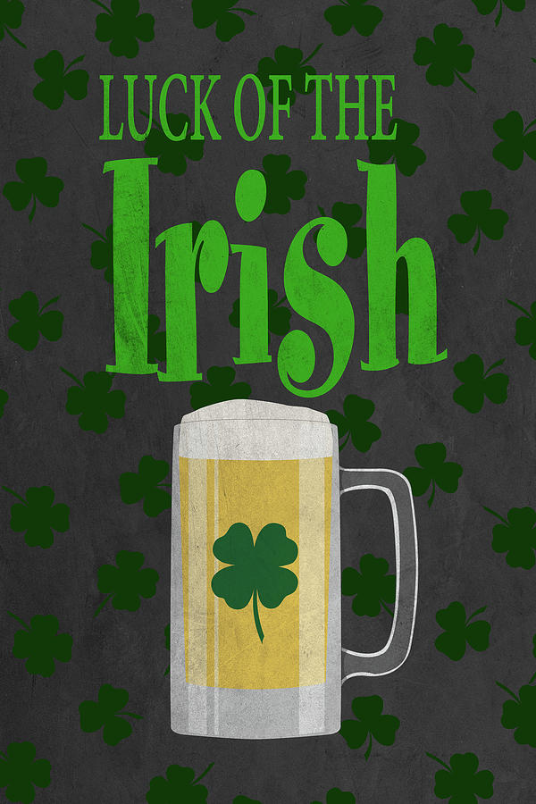 Holiday Digital Art - Luck Of The Irish (beer) I by Sd Graphics Studio