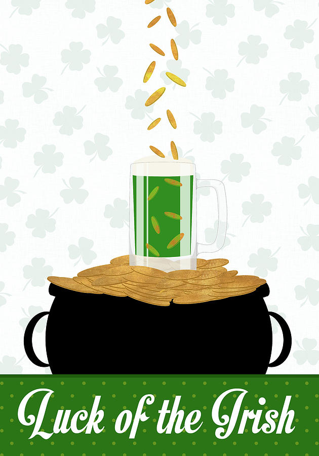 Holiday Digital Art - Luck Of The Irish (coins) II by Sd Graphics Studio