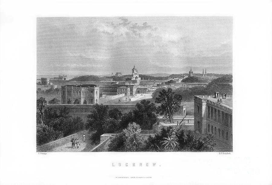 Lucknow, India, 1893.artist Edward Drawing by Print Collector
