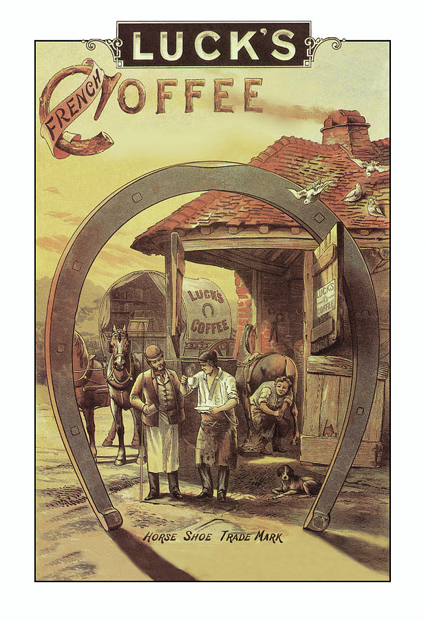 Lucks French Coffee Painting by Unknown