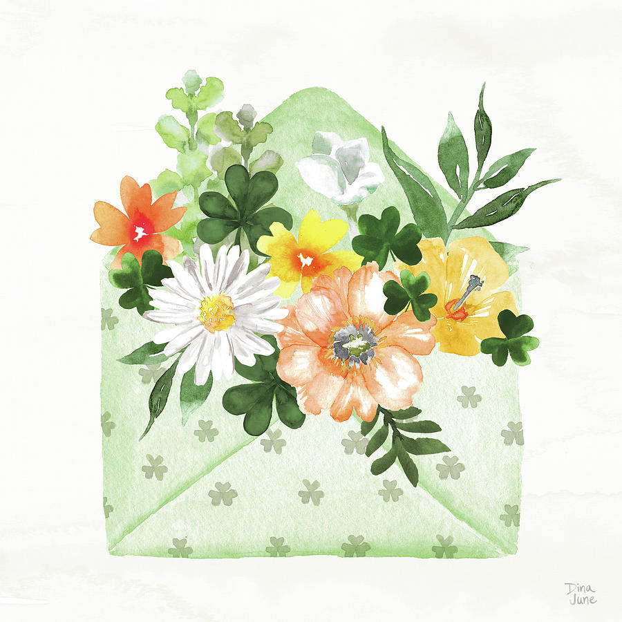 Flower Painting - Lucky Charm I by Dina June