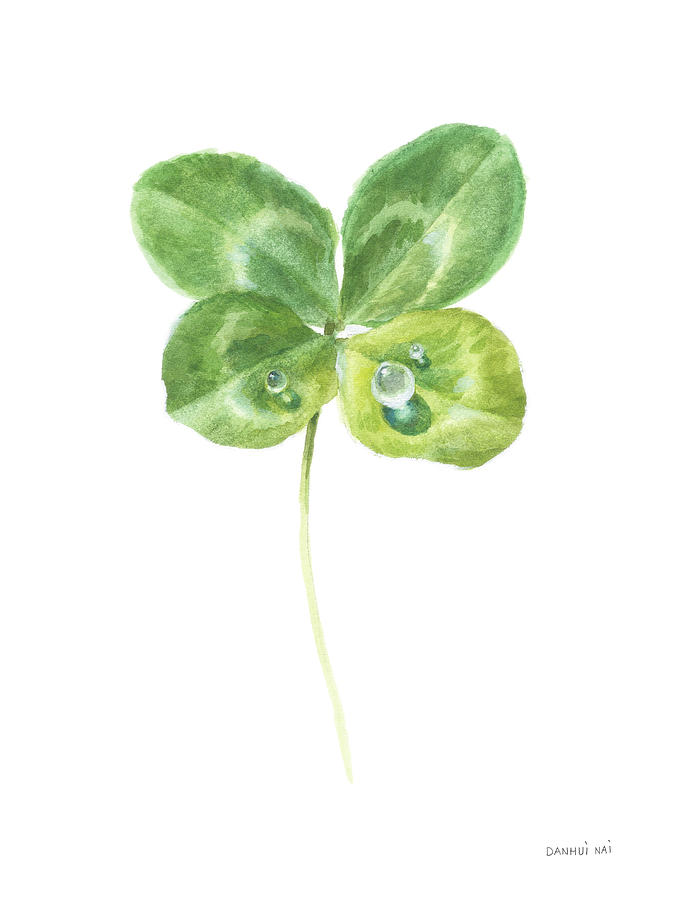 Nature Painting - Lucky Clover II by Danhui Nai
