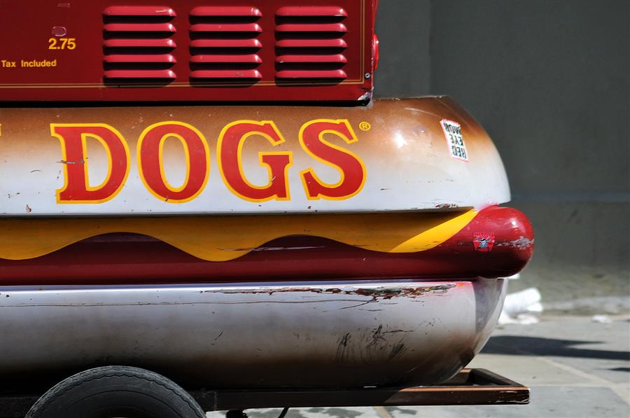 New Orleans Photograph - Lucky Dogs Food Cart In The French Quarter Of New Orleans Louisiana by Michael Hoard
