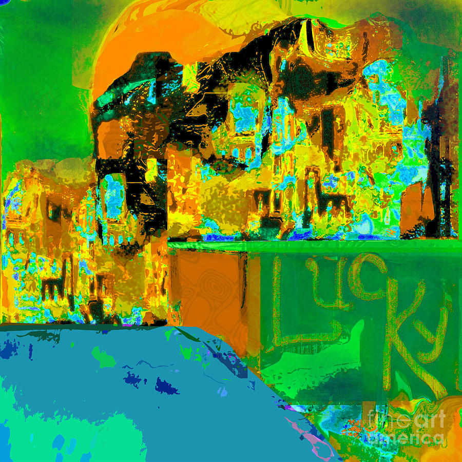 Lucky No. 5 Mixed Media by Zsanan Studio Lucky No. 5 Mixed Media by Zsanan Studio