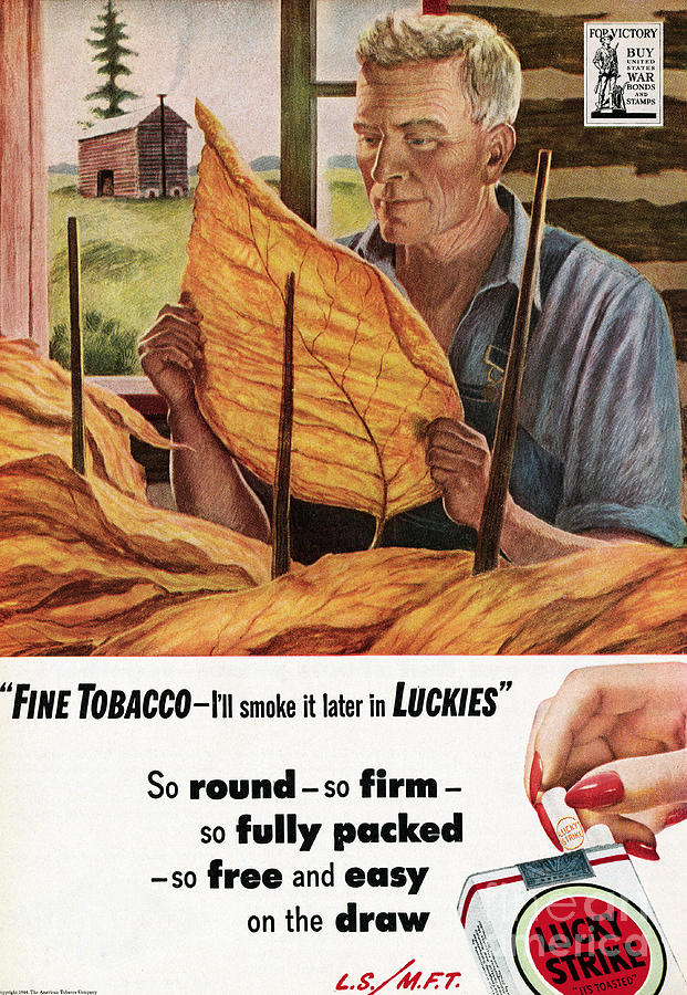 Lucky Strike Cigarette Advertisement Photograph by Bettmann