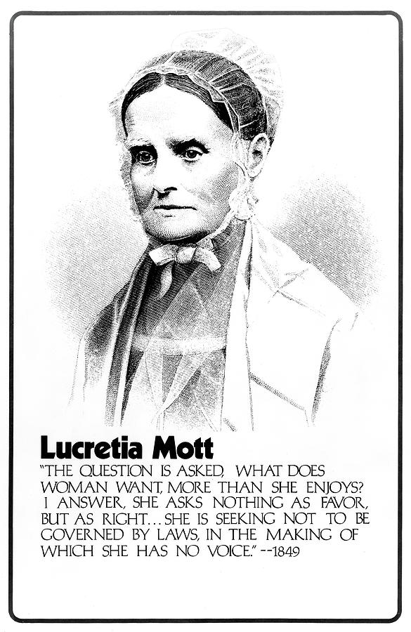 Lucretia Mott American Abolitionist Photograph by Science Source