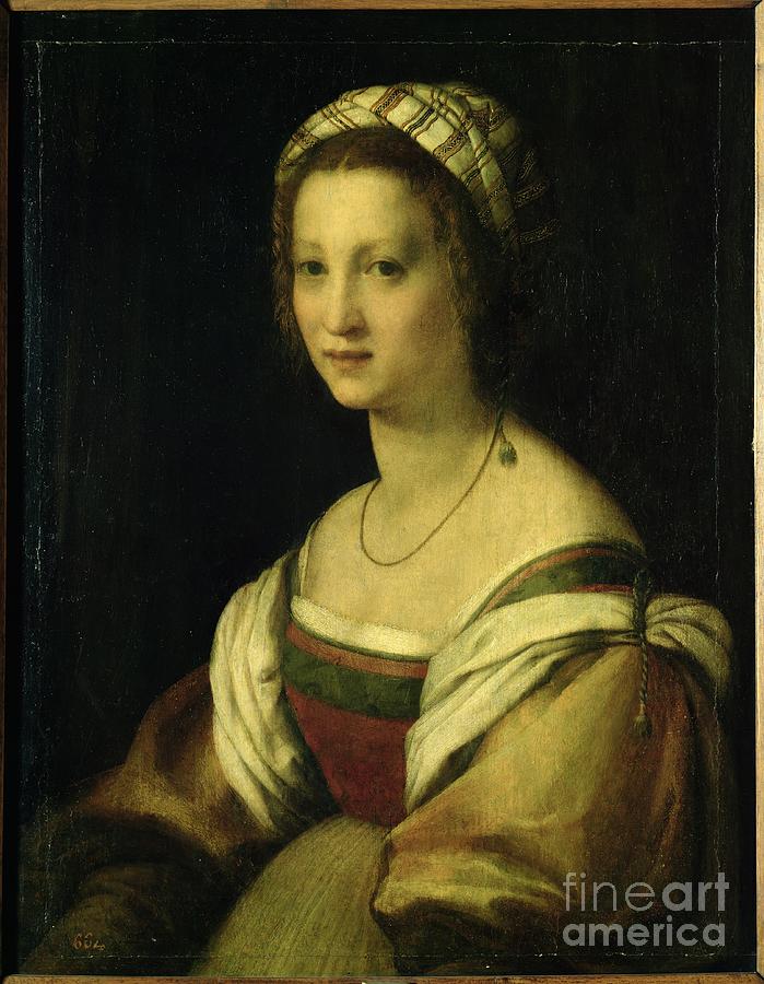 Lucrezia Di Baccio Del Fede, The Artist's Wife, C.1513/14 Painting by ...