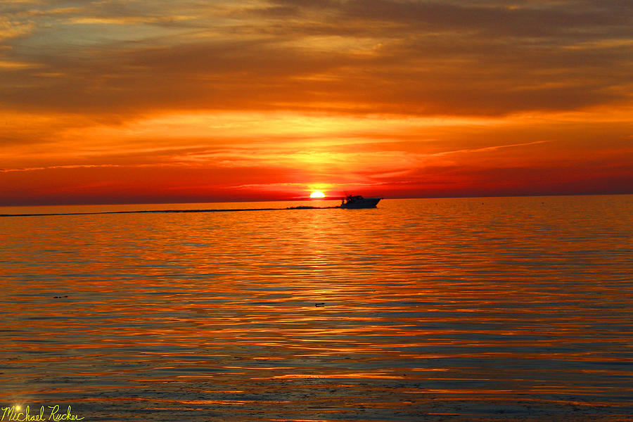 Ludington Sunsets Photograph by Michael Rucker
