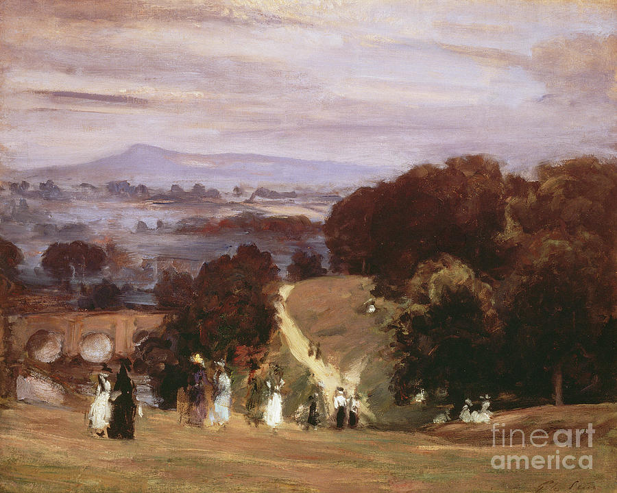 Ludlow Walks, 1899 Painting by Philip Wilson Steer