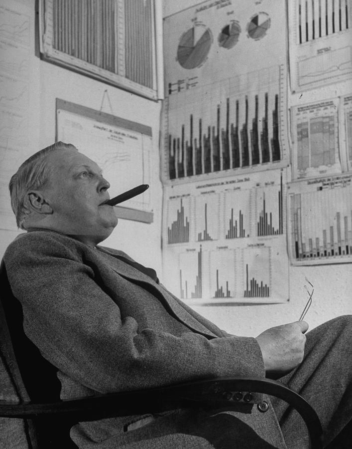 Ludwig Erhard Photograph by Walter Sanders Ludwig Erhard Photograph by Walter Sanders