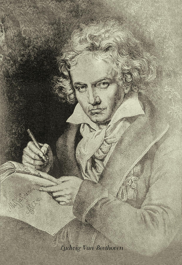 Ludwig Van Beethoven Painting by Theodore Thomas Ludwig Van Beethoven Painting by Theodore Thomas