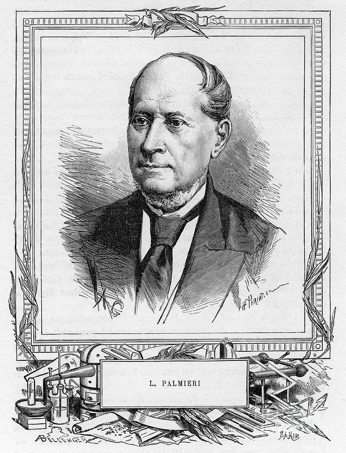 Luigi Palmieri, Italian Geophysicist Drawing by Print Collector Luigi Palmieri, Italian Geophysicist Drawing by Print Collector