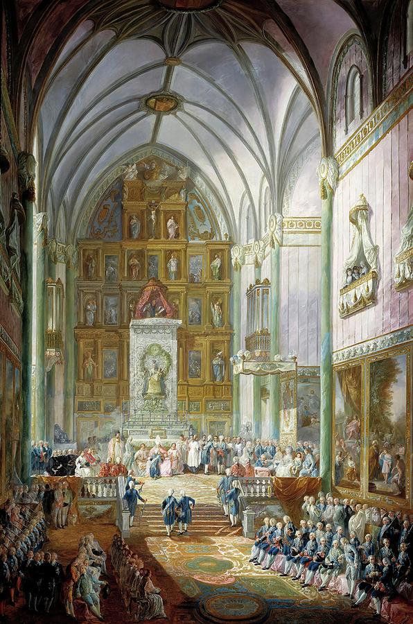 Luis Paret y Alcazar / Fernando VII is sworn in as Prince of Asturias, 1791, Spanish School. Painting by Luis Paret y Alcazar -1746-1799- Luis Paret y Alcazar / Fernando VII is sworn in as Prince of Asturias, 1791, Spanish School. Painting by Luis Paret y Alcazar -1746-1799-