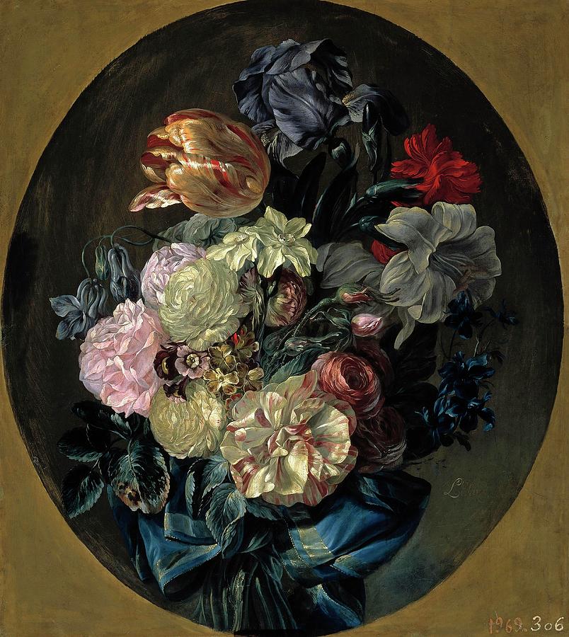 Luis Paret y Alcazar / Floral Bouquet, ca. 1780, Spanish School. Painting by Luis Paret y Alcazar -1746-1799-