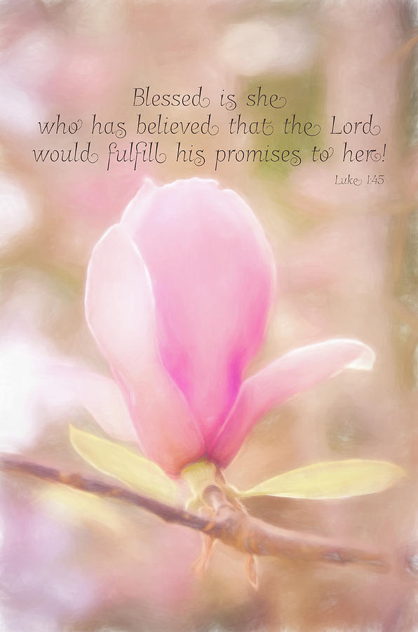 Luke 1 45 #bibleverse Photograph by Andrea Anderegg