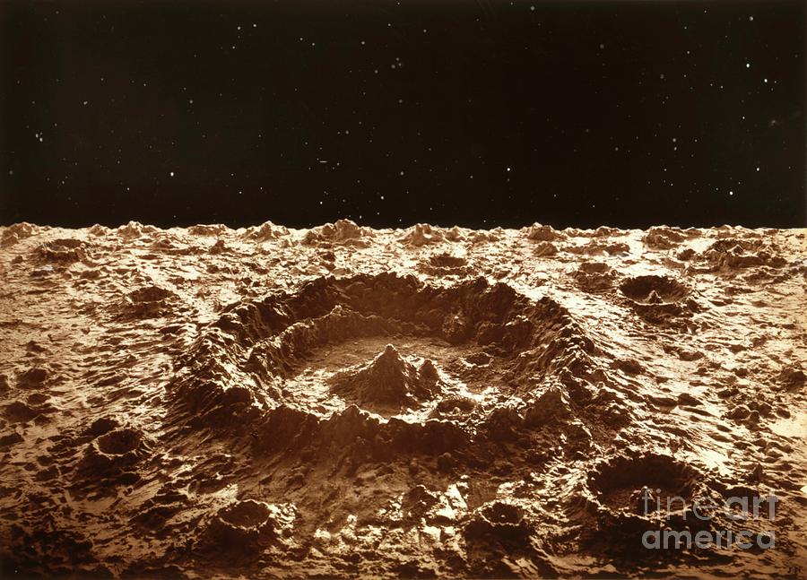 Lunar Crater Model Photograph by Library Of Congress/science Photo Library