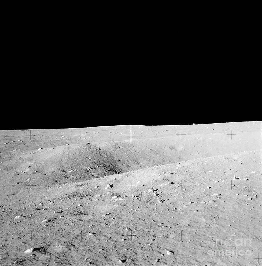 Lunar Crater Near Apollo 11 Landing Site Photograph by Nasa/science Photo Library