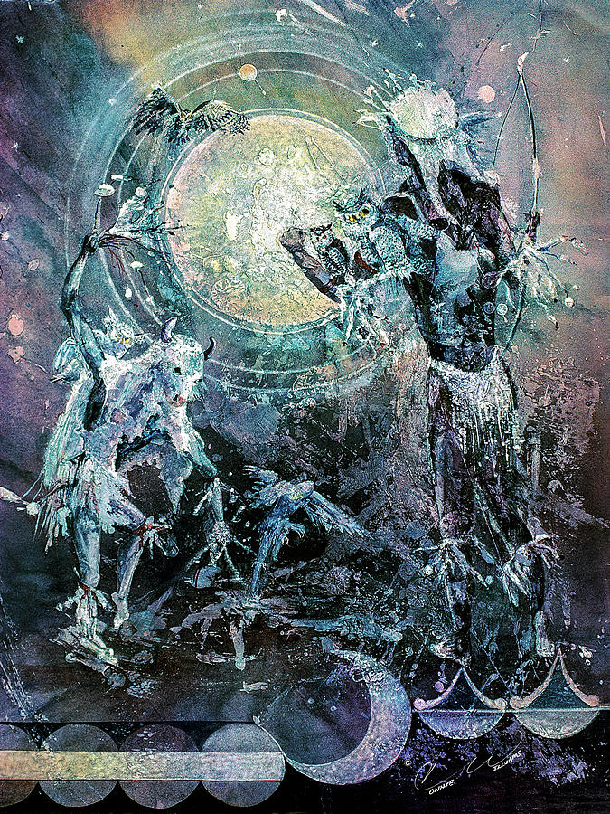Lunar Dance Painting by Connie Williams