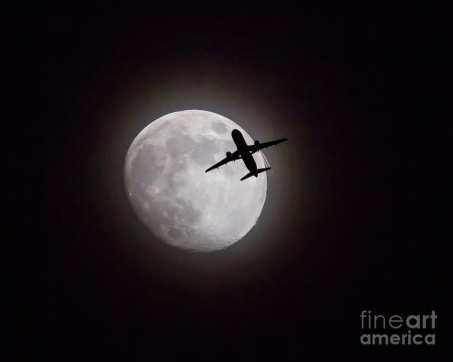 Lunar Silhouette at Night by Kevin McCarthy Lunar Silhouette at Night by Kevin McCarthy