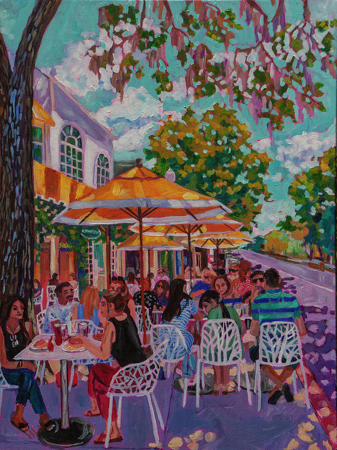 Lunch on Park Ave Painting by Heather Nagy