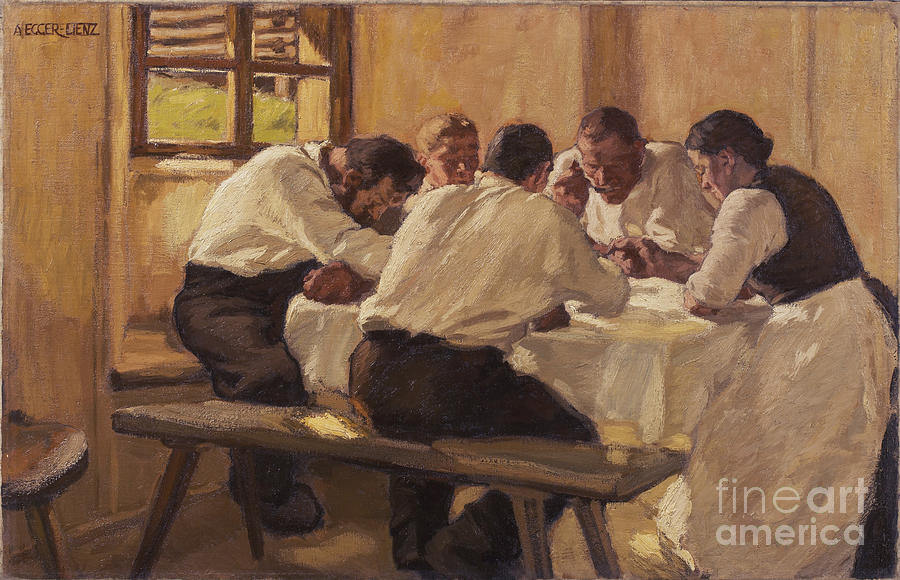 Lunch The Soup, Version II, 1910 Drawing by Heritage Images