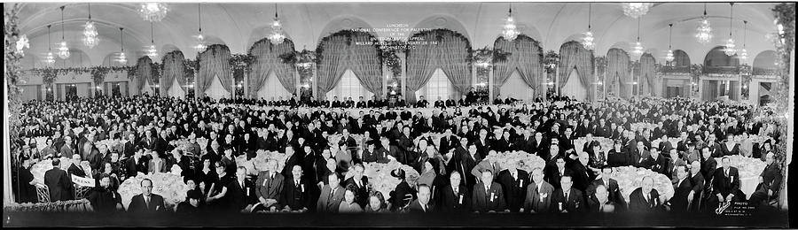 Black And White Photograph - Luncheon, National Conference by Fred Schutz Collection