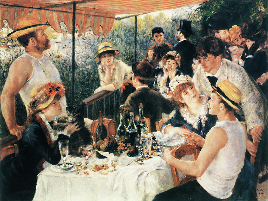 Luncheon Of The Boating Party Painting - Luncheon Of The Boating Party by Masters Collection