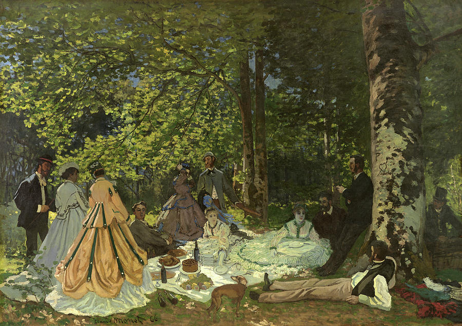 Luncheon on the Grass 1866 by Claude Monet