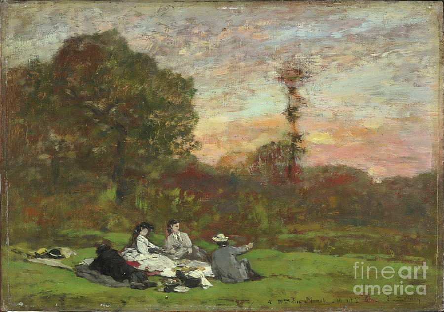 Luncheon On The Grass Le Dejeuner Sur Drawing by Heritage Images