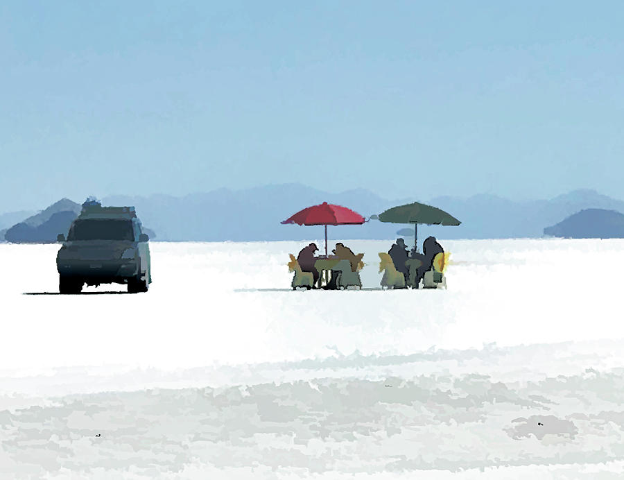 Luncheon on the Salt Flats Photograph by Jessica Levant