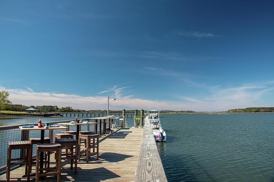 Lunchtime View From Hudsons Seafood On The Docks Photograph by Dennis Schmidt