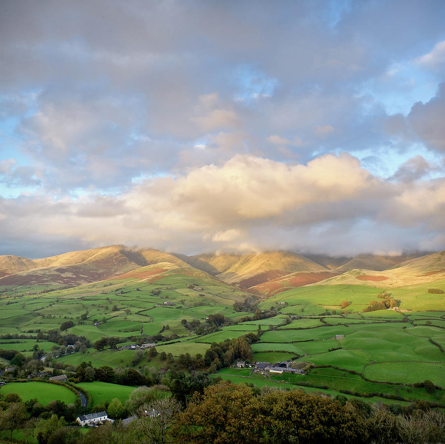Nature Photograph - Lune Valley And Howgill Fells by David Barrett