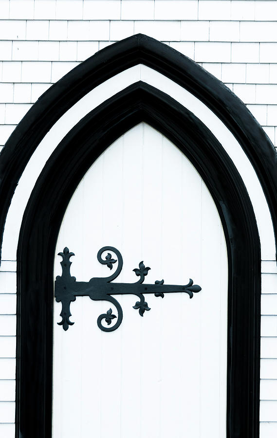 Lunenburg Arched Church Door Photograph by Ginger Stein