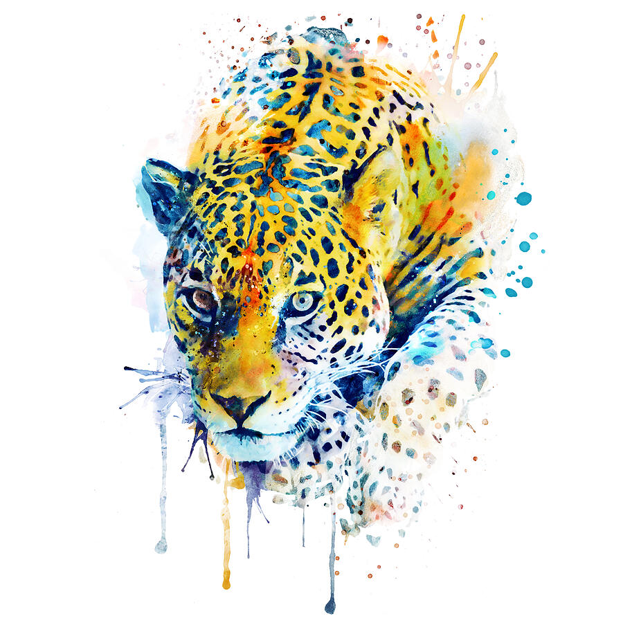 Wildlife Painting - Lurking Leopard  by Marian Voicu