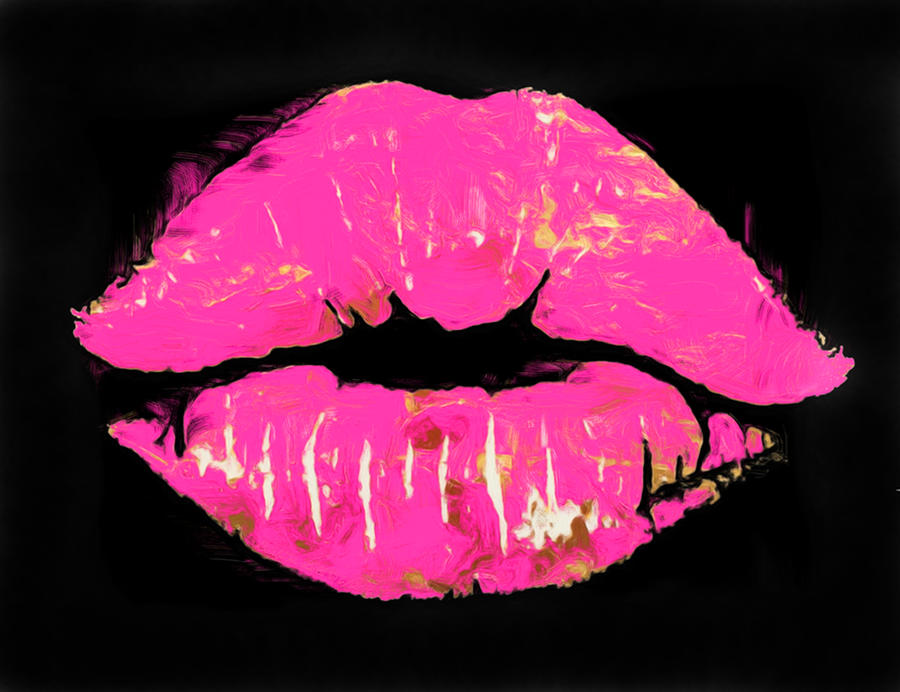 Luscious Lips Mixed Media By Wallart Bydoll Fine Art America 