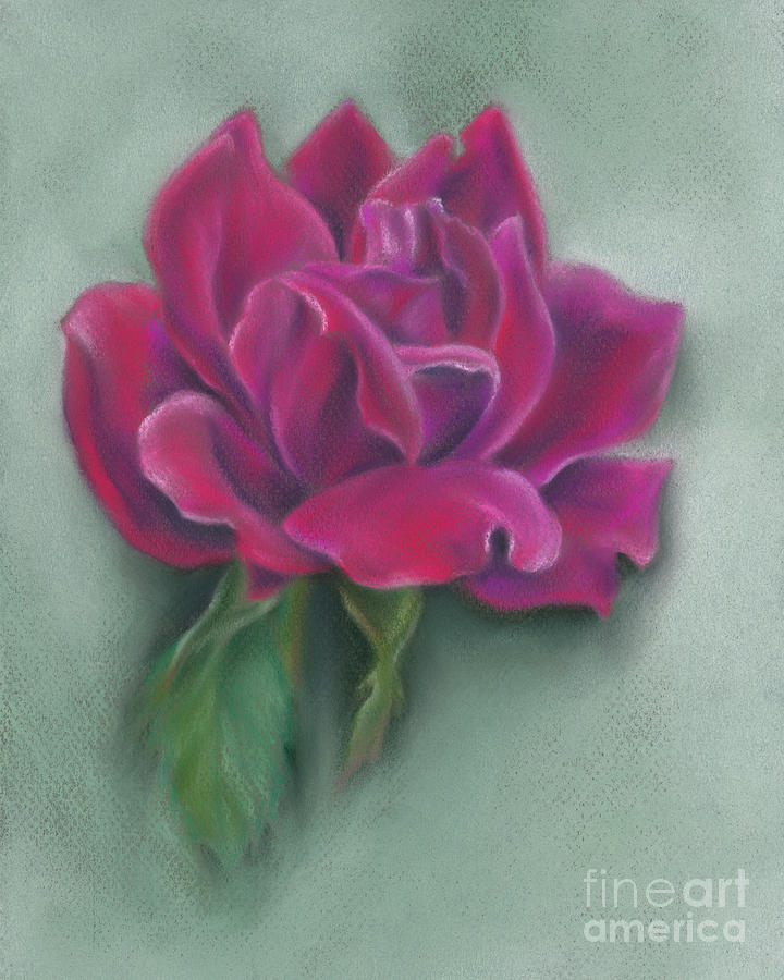 Lush Red Rose Painting by MM Anderson