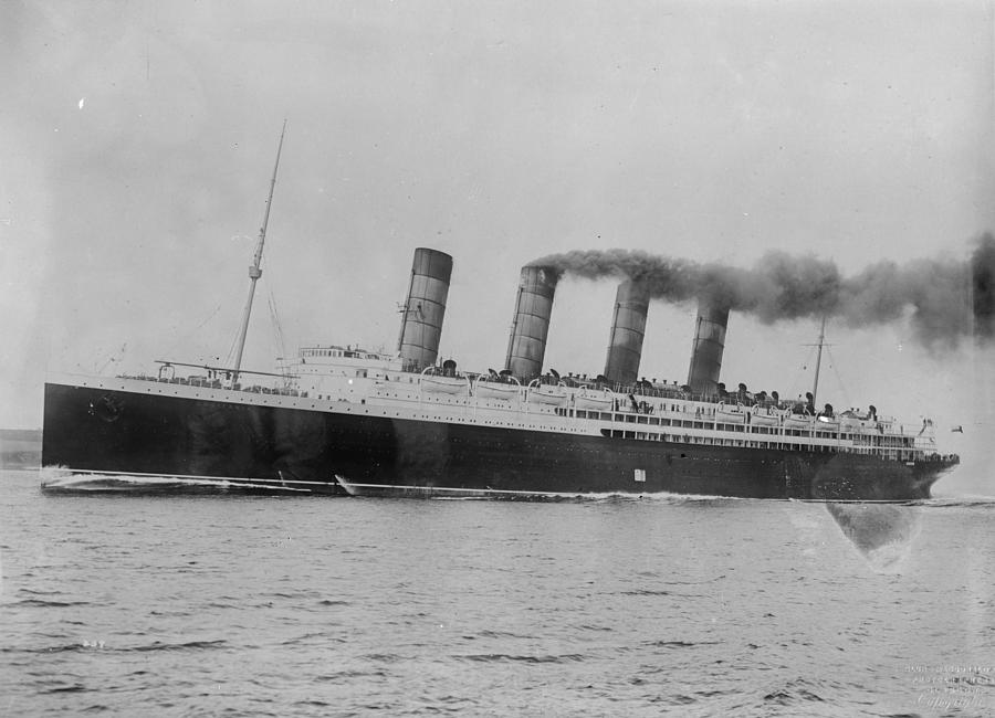 Lusitania Photograph by Topical Press Agency