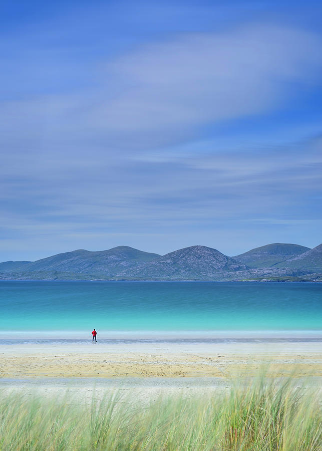 Beach Photograph - Luskentyre Sands - Vertical by Michael Blanchette Photography