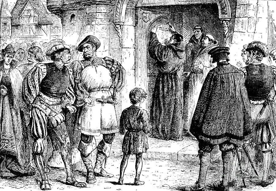Luthers Protest, 1517, 1909 Drawing by Print Collector