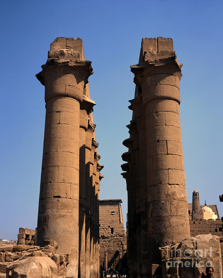 Luxor Temple Colonnade of Amenophis Luxor Egypt Photograph by Michael ...