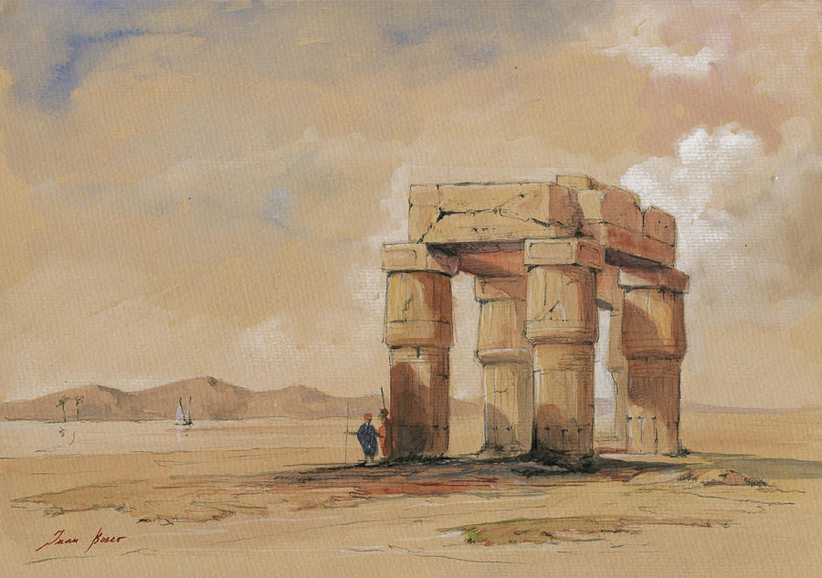 Luxor temple Painting by Juan Bosco