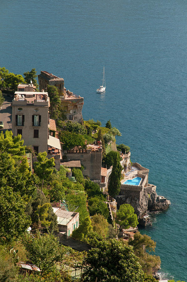 Luxury Accommodations On The Amalfi Photograph by Stuart Mccall