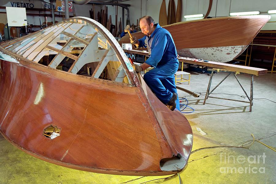 Luxury Boat Restoration Photograph by Philippe Psaila/science Photo Library